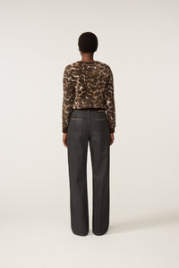Henry Leopard Cardigan | Toffee/Camel Club