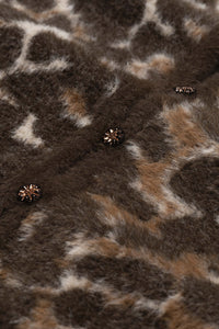 Henry Leopard Cardigan | Toffee/Camel Club