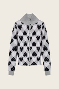 Jamie Cardigan | Grey/Black