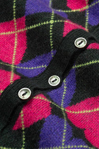 Jamie Cardigan | Scarab Green/Fab Fuchsia