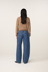 Lidia Button Cardigan | Camel Club Melange