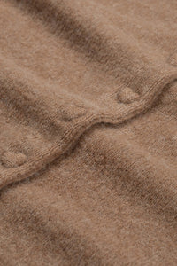 Lidia Button Cardigan | Camel Club Melange