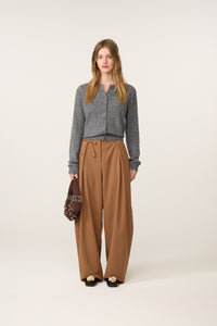 Lidia Button Cardigan | Mid Grey Melange