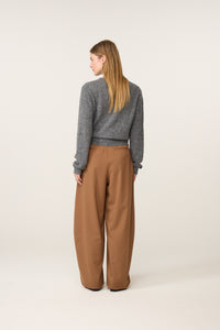 Lidia Button Cardigan | Mid Grey Melange
