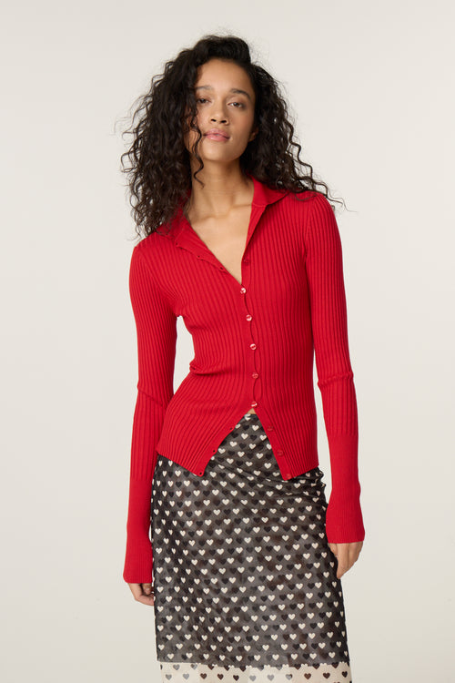Alida Cardigan | Haute Red