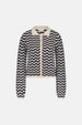 Caro Crochet Cardigan Long Sleeve | After Midnight Blue