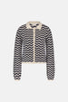 Caro Crochet Cardigan Long Sleeve | After Midnight Blue