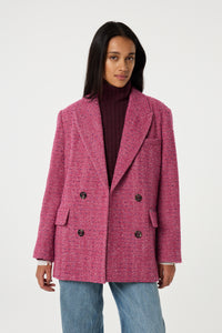 Sabine Coat | Pink Pretty Lips