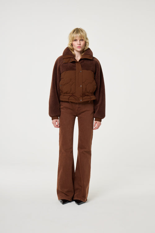 Uma Short Coat | Mocha Brown