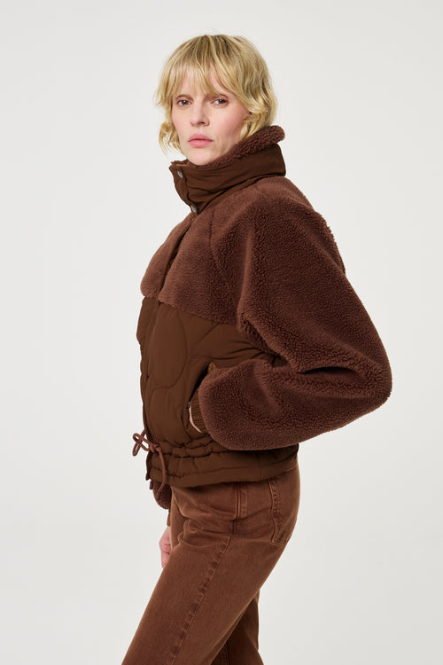 Uma Short Coat | Mocha Brown