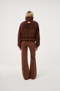 Uma Short Coat | Mocha Brown