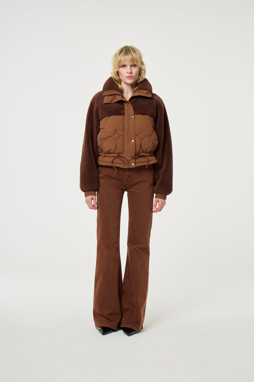 Uma Short Coat | Mocha Brown