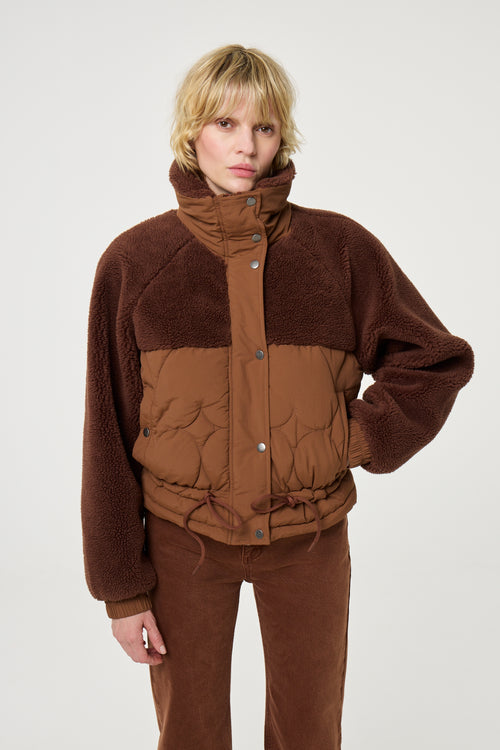 Uma Short Coat | Mocha Brown