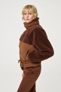 Uma Short Coat | Mocha Brown