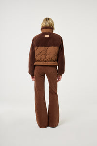 Uma Short Coat | Mocha Brown
