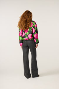 Hermi Coat | Fab Fuchsia/Black