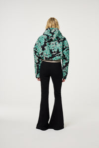 Bennie Puffer | Black/Mint Green