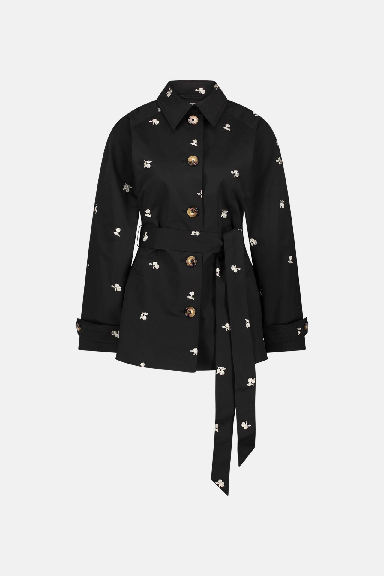 Troy Trenchcoat Short | Black