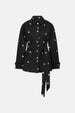 Troy Trenchcoat Short | Black