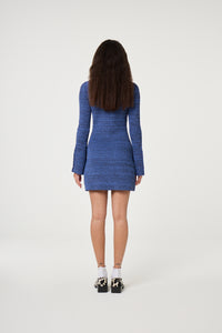 Gaia Dress | French Blue/Black