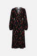 Ana Dress | Black/Red Hot Chilli