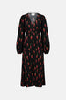 Ana Dress | Black/Red Hot Chilli