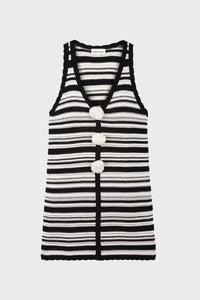 Paulina Dress | Cosy White/Black