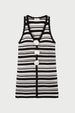 Paulina Dress | Cosy White/Black