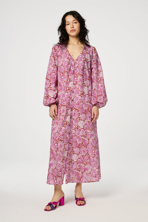 Annalie Dress | Tile Red/Plum Party