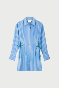 Coletta Blue Stripe Dress | Marina Blue/Cosy White