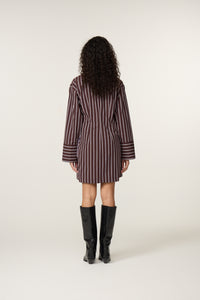 Nova Dress | Brown/Pink Candy