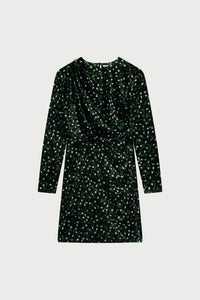 Verolin Dress | Black/Winter Greens