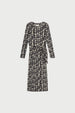 Lilo Midi Dress | Black/Creme Brulee