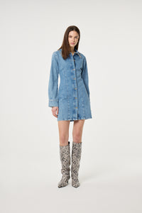 Ina Dress | Mid Blue