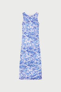 Zina dress | Blue/Cosy White