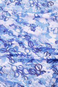 Zina dress | Blue/Cosy White