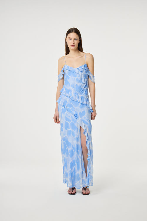 Jule Dress | Light Blue/Crispy White