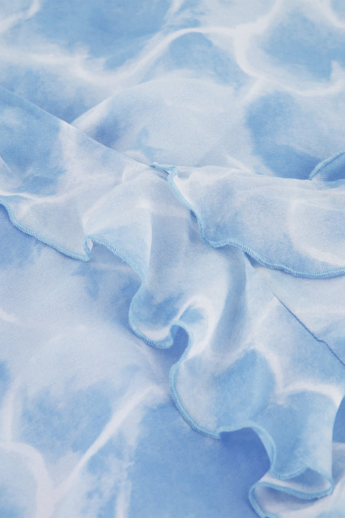 Jule Dress | Light Blue/Crispy White