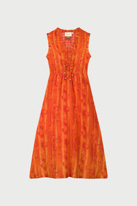 Elou Dress | Orange/Orange