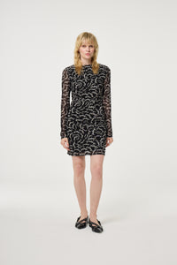 Ashley Dress | Black/White