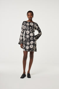 Emile Dress | Black/Creme Brulee