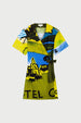 Roja Dress | Yellow/Blue