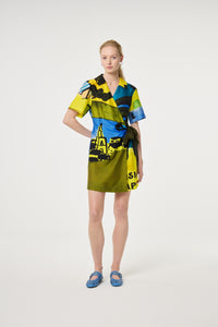 Roja Dress | Yellow/Blue