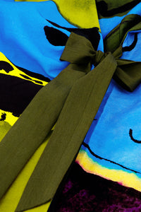 Roja Dress | Yellow/Blue