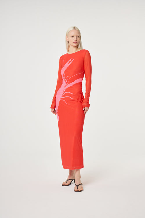 Sionara Dress | Red/Pink