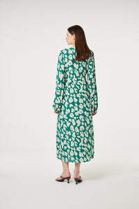 Ana Dress | Evergreen/Cosy White