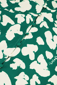 Ana Dress | Evergreen/Cosy White