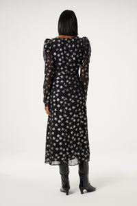 Vera Dress | Black/Silver