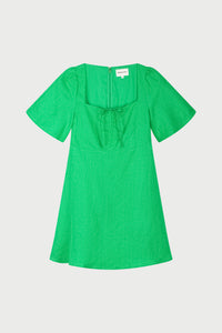 Tilda Short Dress | Green Glimmer
