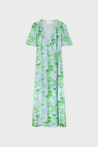 Denise Dress | Light Blue/Green